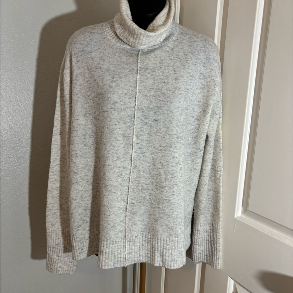 Athleta Gray Cowl Neck Sweater Versatile Knit